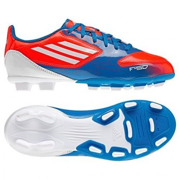 ADIDAS F5 TRX FG JR KOPAČKY JUNIORSKÉ - Modrá, Oranžová č.1