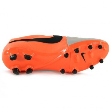 NIKE TIEMPO GENIO LEATHER FG KOPAČKY - Šedá, Oranžová č.3