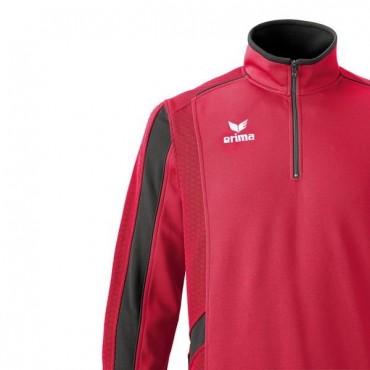 ERIMA ALPHA LINE 126 MIKINA KRÁTKÝ ZIP JUNIOR - Červená č.2