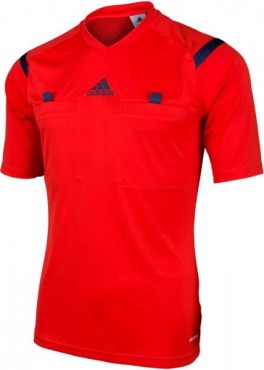 ADIDAS REFEREE 14 JSY SS ROZHODCOVSKÝ DRES KRATKÝ RUKÁV - Červená č.1