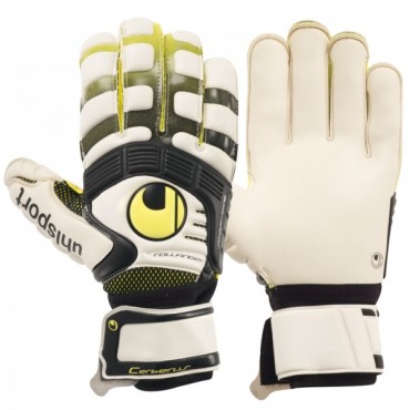 UHLSPORT 0322 CERBERUS ABSOLUTGRIP ROLLFINGER BRANAŘSKÉ RUKAVICE - Bílá č.1
