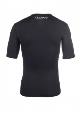 ADIDAS TECHFIT BASE SS FUNKČNÍ TRIKO S KRÁTKÝM RUKÁVEM - Černá č.2