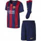 NIKE LT BOYS HOME KIT - FC BARCELONA DRES+TRENKY+STULPNY TMAVĚ MODRÁ - Tmavě modrá č.1