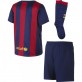NIKE LT BOYS HOME KIT - FC BARCELONA DRES+TRENKY+STULPNY TMAVĚ MODRÁ - Tmavě modrá č.2