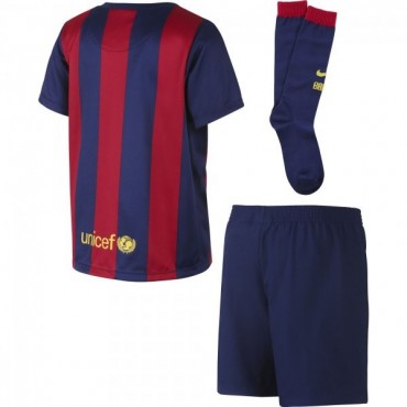 NIKE LT BOYS HOME KIT - FC BARCELONA DRES+TRENKY+STULPNY TMAVĚ MODRÁ - Tmavě modrá č.2