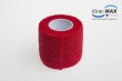 KINE-MAX COHESIVE ELASTIC BANDAGE ELASTICKÁ SAMOFIXAČNÍ BANDÁŽ 5cm x 4,5m - Červená č.2