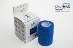 KINE-MAX COHESIVE ELASTIC BANDAGE ELASTICKÁ SAMOFIXAČNÍ BANDÁŽ 7,5cm x 4,5m - Modrá