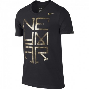 NIKE NEYMAR HERO LOGO TEE TRIKO ČERNÉ - Černá č.1