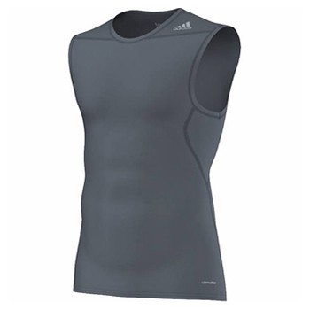 ADIDAS TECHFIT PREPARATION ELASTICKÉ FUNKČNÍ TRIKO BEZ RUKÁVŮ PÁNSKÉ - Černá č.1