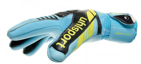 UHLSPORT  ELIMINATOR ABSOLUTGRIP HN BRANKAŘSKÉ RUKAVICE - Světle modrá č.2