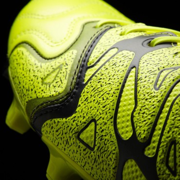 ADIDAS X 15.1 FG/AG KOŽENÉ KOPAČKY PÁNSKÉ - Neon žlutá č.10