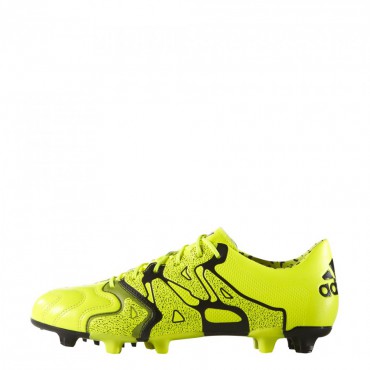 ADIDAS X 15.1 FG/AG KOŽENÉ KOPAČKY PÁNSKÉ - Neon žlutá č.5