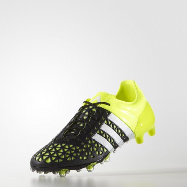 ADIDAS ACE 15.1 FG/AG KOPAČKY PÁNSKÉ - Černá, Neon žlutá č.3