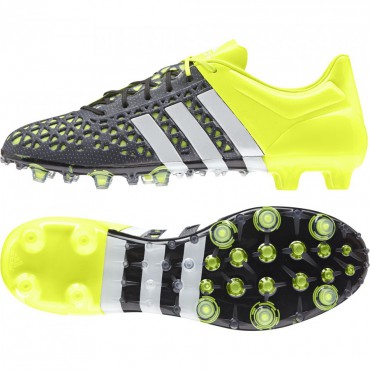 ADIDAS ACE 15.1 FG/AG KOPAČKY PÁNSKÉ - Černá, Neon žlutá č.1