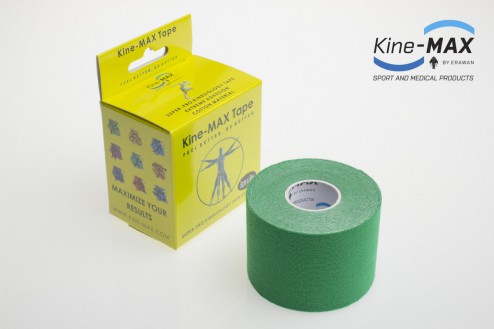 KINE-MAX SUPER-PRO COTTON KINESIO TEJP 5cm x 5m - Zelená č.1