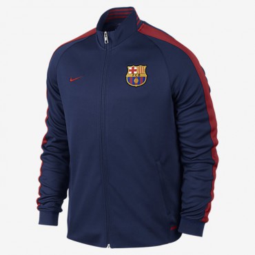 NIKE N98 FC BARCELONA AUTH TRK JKT MIKINA - Tmavě modrá, Červená č.1