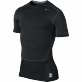 NIKE HYPERCOOL COMP SS THERMO TRIKO KRÁTKÝ RUKÁV - Černá č.1