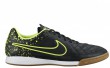 NIKE TIEMPO GENIO LEATHER IC SÁLOVKY PÁNSKÉ - Černá, Neon zelená č.1