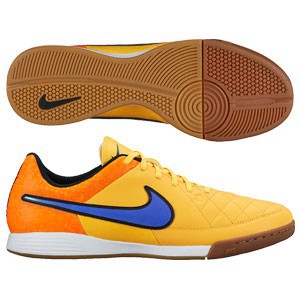NIKE TIEMPO GENIO LEATHER IC SÁLOVKY PÁNSKÉ - Oranžová, Modrá č.1