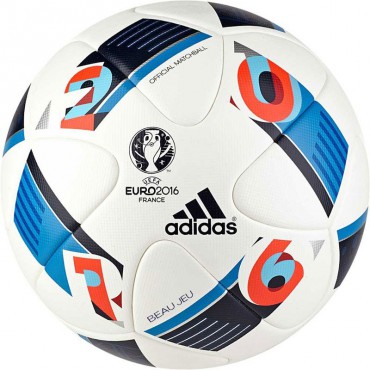 ADIDAS EURO16 OFFICIAL MATCHBALL FOTBAL MÍČ velikost 5 - Bílá, Modrá č.1