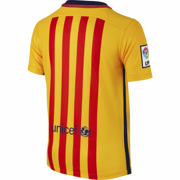 NIKE FC BARCELONA Y SS AWAY STADIUM JSY REPLIKA DRES DÉTSKÝ - Žlutá č.2