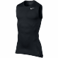 NIKE PRO COOL COMPRESSION TERMO TRIKO BEZ RUKÁVŮ - Černá č.1