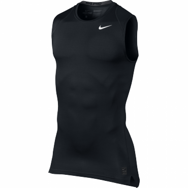 NIKE PRO COOL COMPRESSION TERMO TRIKO BEZ RUKÁVŮ - Černá č.1