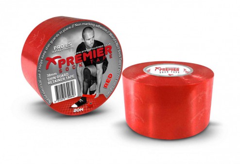 PREMIER SOCK TAPE PRO ES 38mm x 20m FIXAČNÍ PÁSKA NA CHRÁNIČE - Červená č.1