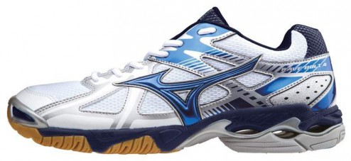 MIZUNO WAVE BOLT 4 VOLEJBALOVÉ BOTY PÁNSKÉ - Bílá, Modrá č.1