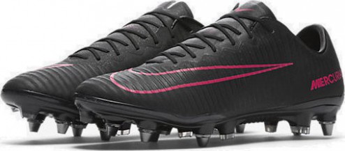 NIKE MERCURIAL VAPOR XI SG-PRO KOPAČKY PÁNSKÉ - Černá, Růžová č.5