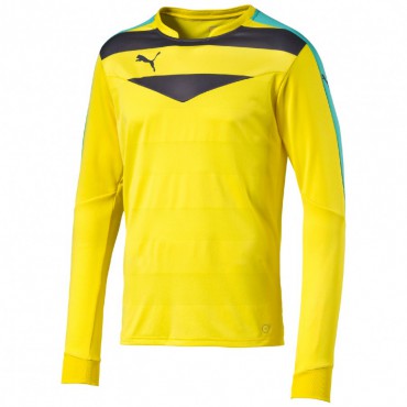 PUMA STADIUM GK SHIRT BRANKAŘSKÝ DRES - Černá, Šedá, Žlutá č.1