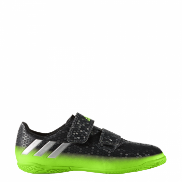 ADIDAS MESSI IN J H+L SÁLOVKY DĚTSKÉ - Černá, Neon zelená č.9