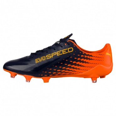 PUMA evoSPEED 17 SL S FG KOPAČKY PÁNSKÉ - Oranžová, Tmavě modrá č.2