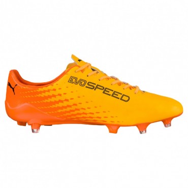 PUMA evoSPEED 17 SL S FG KOPAČKY PÁNSKÉ - Oranžová, Tmavě modrá č.3