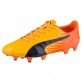 PUMA evoSPEED 17 SL S FG KOPAČKY PÁNSKÉ - Oranžová, Tmavě modrá č.7