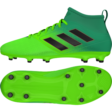 ADIDAS ACE 17.3 PRIMEMESH FG JR KOPAČKY DĚTSKÉ - Zelená, Neon zelená č.1