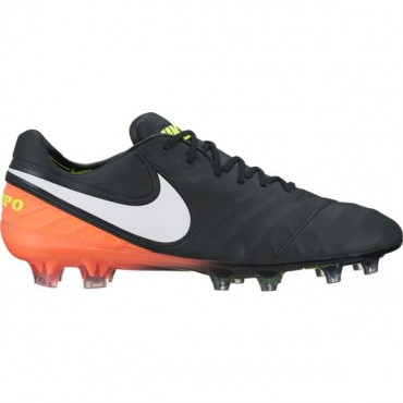 NIKE TIEMPO LEGEND VI FG KOPAČKY PÁNSKÉ - Černá, Lososová č.1