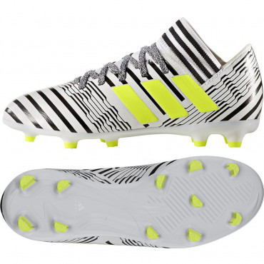 ADIDAS NEMEZIZ 17.3 FG J KOPAČKY DĚTSKÉ - Bílá, Černá č.1