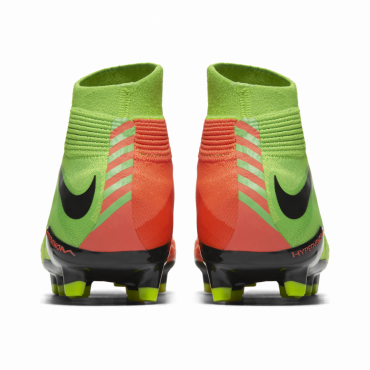 NIKE JR HYPERVENOM PHANTOM 3 DF FG KOPAČKY DĚTSKÉ - Černá, Neon zelená č.2