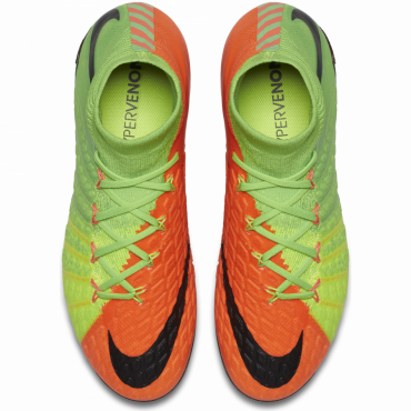 NIKE JR HYPERVENOM PHANTOM 3 DF FG KOPAČKY DĚTSKÉ - Černá, Neon zelená č.4