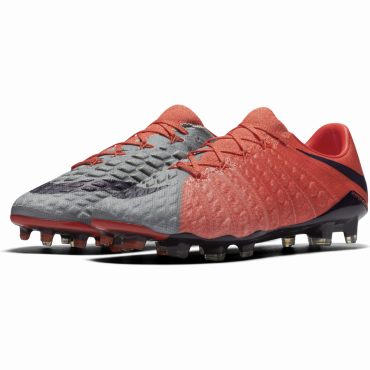 NIKE HYPERVENOM PHANTOM III FG KOPAČKY - Červená, Šedá č.3