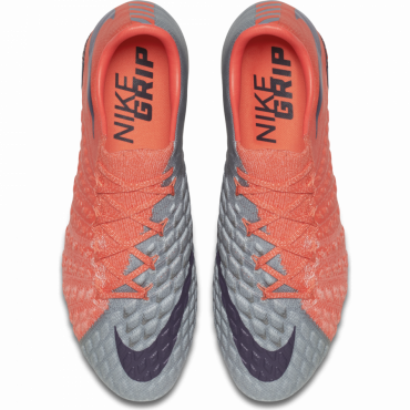 NIKE HYPERVENOM PHANTOM III FG KOPAČKY - Červená, Šedá č.4