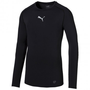 PUMA  TB_L S TEE TERMO TRIKO PÁNSKÉ - Černá č.1