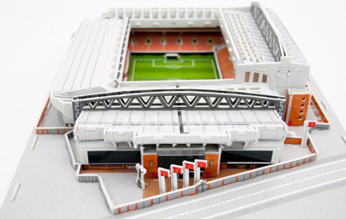 3D PUZZLE FOTBALOVÝ STADION - ANFIELD (LIVERPOOL) - Červená č.2