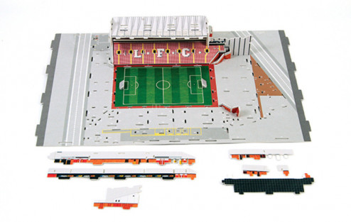 3D PUZZLE FOTBALOVÝ STADION - ANFIELD (LIVERPOOL) - Červená č.4