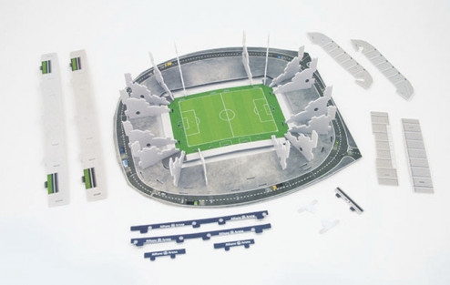 3D PUZZLE FOTBALOVÝ STADION  - SANTIAGO BERNABEU (REAL MADRID) - Bílá č.2