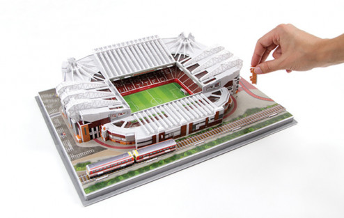 3D PUZZLE FOTBALOVÝ STADION - OLD TRAFFORD (MAN. UTD) - Červaná č.2