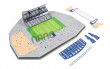 3D PUZZLE FOTBALOVÝ STADION - STAMFORD BRIDGE (CHELSEA) - Modrá č.7