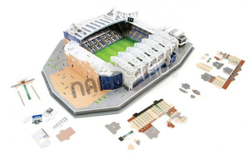 3D PUZZLE FOTBALOVÝ STADION - STAMFORD BRIDGE (CHELSEA) - Modrá č.8