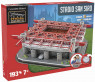 3D PUZZLE FOTBALOVÝ STADION - SAN SIRO - Bílá, Červená č.1